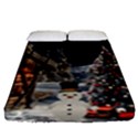 Christmas-landscape Fitted Sheet (Queen Size) View1