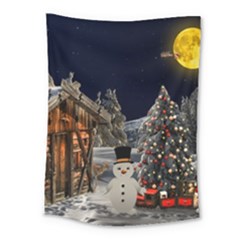 Christmas-landscape Medium Tapestry by Amaryn4rt