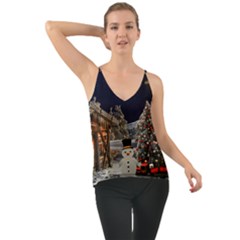 Christmas-landscape Chiffon Cami by Amaryn4rt