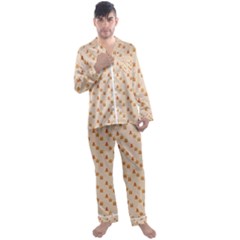 Christmas-wrapping-paper Men s Long Sleeve Satin Pajamas Set by Amaryn4rt