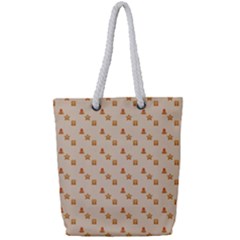 Card-cartoon-christmas-cold Full Print Rope Handle Tote (small) by Amaryn4rt