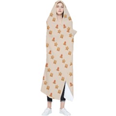 Christmas-wrapping-paper Wearable Blanket by Amaryn4rt