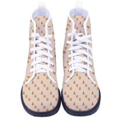 Christmas-wrapping-paper Women s High-top Canvas Sneakers by Amaryn4rt