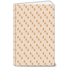 Christmas-wrapping-paper 8  X 10  Softcover Notebook