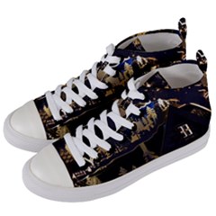 Christmas-advent-candle-arches Women s Mid-top Canvas Sneakers by Amaryn4rt