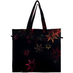 Christmas-background-motif-star Canvas Travel Bag by Amaryn4rt