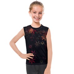 Christmas-background-motif-star Kids  Mesh Tank Top by Amaryn4rt