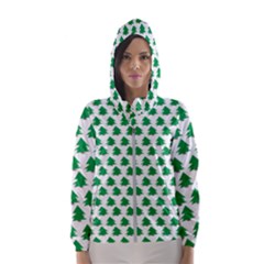 Christmas-tree-tree-holidays Women s Hooded Windbreaker by Amaryn4rt