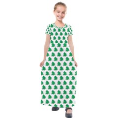 Christmas-tree-tree-holidays Kids  Short Sleeve Maxi Dress by Amaryn4rt