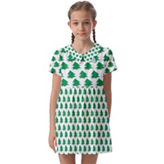 Christmas-tree-tree-holidays Kids  Asymmetric Collar Dress by Amaryn4rt