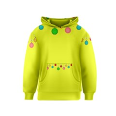 Christmas-bowls-garland-decoration Kids  Pullover Hoodie by Amaryn4rt