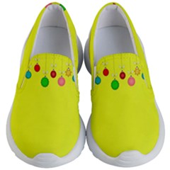 Christmas-bowls-garland-decoration Kids Lightweight Slip Ons by Amaryn4rt