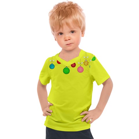 Christmas-bowls-garland-decoration Kids  Sports T-shirt by Amaryn4rt