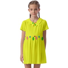 Christmas-bowls-garland-decoration Kids  Asymmetric Collar Dress by Amaryn4rt