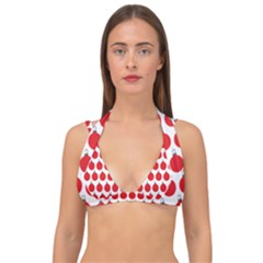 Christmas Baubles Bauble Holidays Double Strap Halter Bikini Top by Amaryn4rt