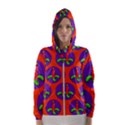 Christmas Candles Seamless Pattern Women s Hooded Windbreaker View1