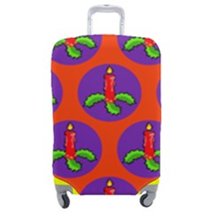 Christmas Candles Seamless Pattern Luggage Cover (medium) by Amaryn4rt