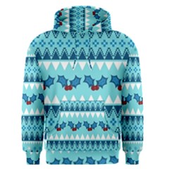 Blue Christmas Vintage Ethnic Seamless Pattern Men s Core Hoodie by Amaryn4rt