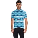 Blue Christmas Vintage Ethnic Seamless Pattern Men s Short Sleeve Cycling Jersey View1