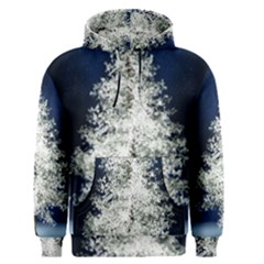 Tree Pine White Starlight Night Winter Christmas Men s Core Hoodie by Amaryn4rt