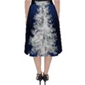 Tree Pine White Starlight Night Winter Christmas Classic Midi Skirt View2