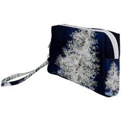 Tree Pine White Starlight Night Winter Christmas Wristlet Pouch Bag (small) by Amaryn4rt