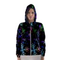 Snowflakes Snow Winter Christmas Women s Hooded Windbreaker View1