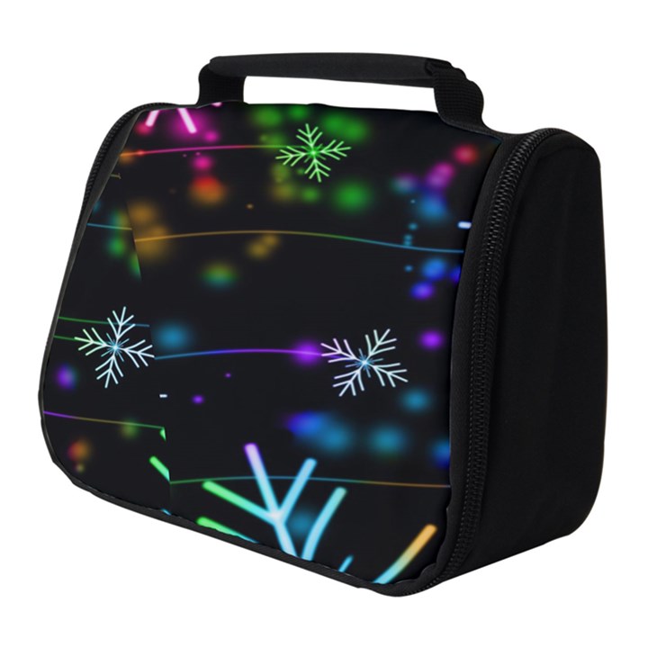 Snowflakes Snow Winter Christmas Full Print Travel Pouch (Small)