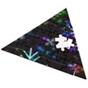 Snowflakes Snow Winter Christmas Wooden Puzzle Triangle View2