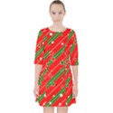 Christmas-paper-star-texture     - Quarter Sleeve Pocket Dress View1