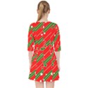 Christmas-paper-star-texture     - Quarter Sleeve Pocket Dress View2