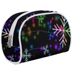 Snowflakes Snow Winter Christmas Make Up Case (large) by Amaryn4rt