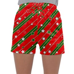 Christmas-paper-star-texture     - Sleepwear Shorts by Amaryn4rt