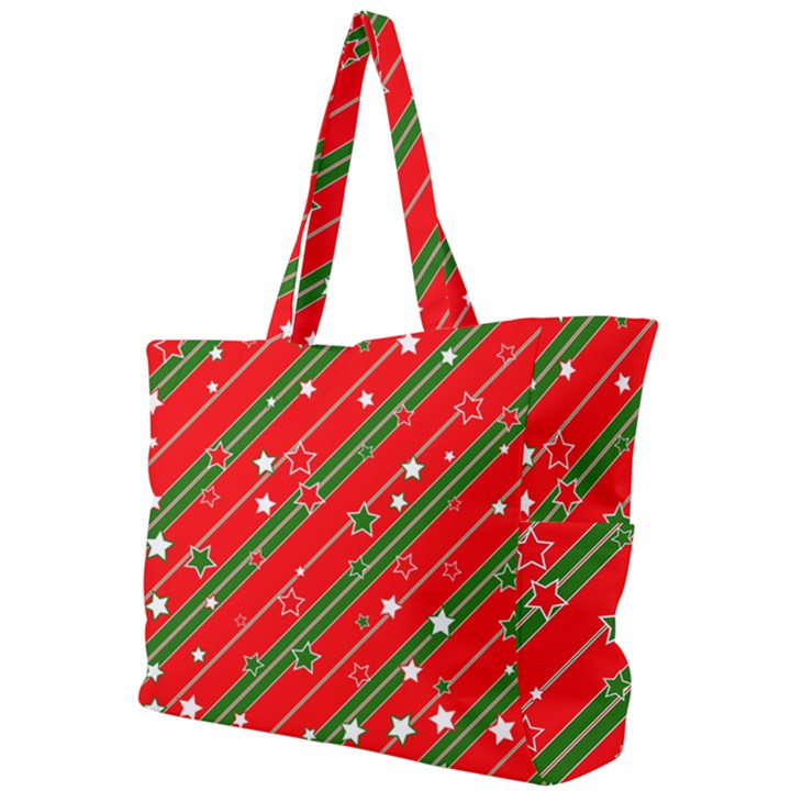 Christmas-paper-star-texture     - Simple Shoulder Bag