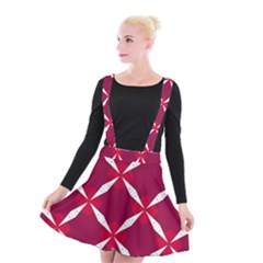 Christmas-background-wallpaper Suspender Skater Skirt by Amaryn4rt