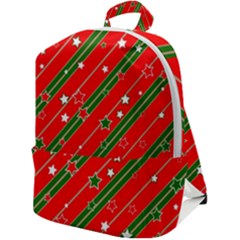 Christmas-paper-star-texture     - Zip Up Backpack by Amaryn4rt