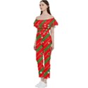 Christmas-paper-star-texture     - Bardot Ruffle jumpsuit View2