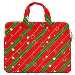 Christmas-paper-star-texture     - Macbook Pro 16  Double Pocket Laptop Bag  by Amaryn4rt