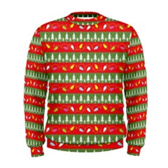 Christmas-papers-red-and-green Men s Sweatshirt by Amaryn4rt