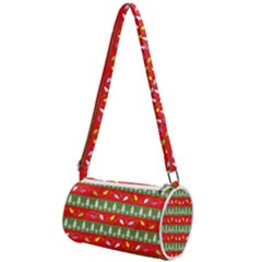 Christmas-papers-red-and-green Mini Cylinder Bag by Amaryn4rt