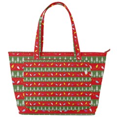 Christmas-papers-red-and-green Back Pocket Shoulder Bag  by Amaryn4rt