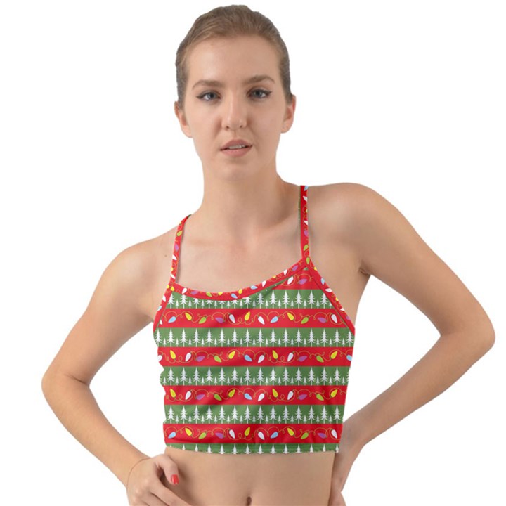 Christmas-papers-red-and-green Mini Tank Bikini Top