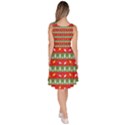 Christmas-papers-red-and-green Knee Length Skater Dress With Pockets View4