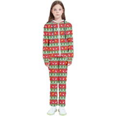 Christmas-papers-red-and-green Kids  Tracksuit by Amaryn4rt