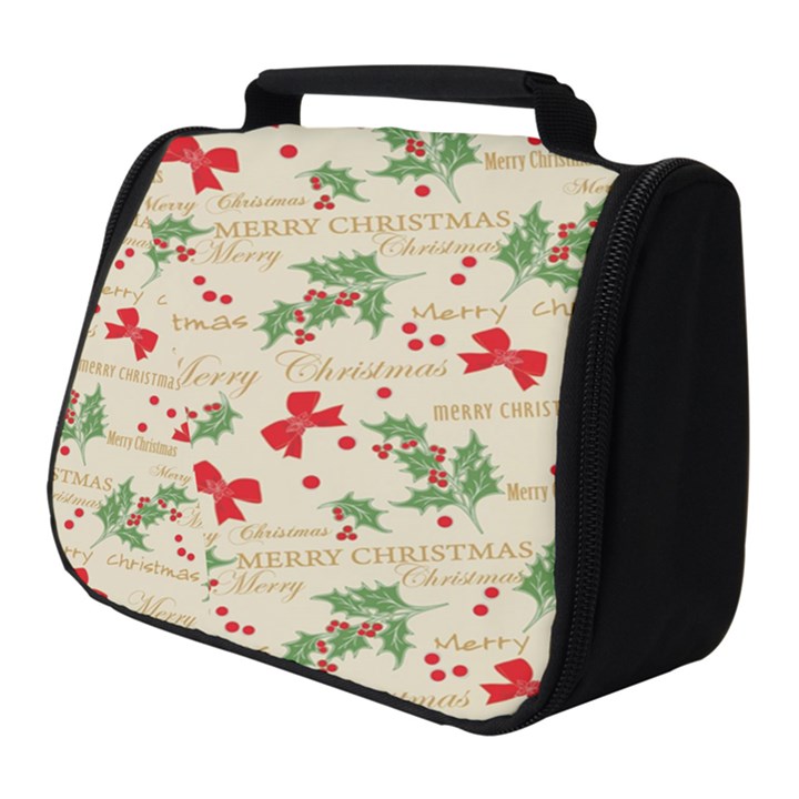 Christmas-paper-scrapbooking-- Full Print Travel Pouch (Small)