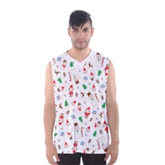 Christmas Shading Pattern Men s Basketball Tank Top by Amaryn4rt