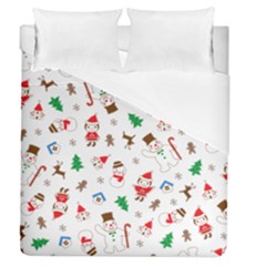 Christmas Shading Pattern Duvet Cover (queen Size) by Amaryn4rt