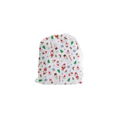 Christmas Shading Pattern Drawstring Pouch (xs) by Amaryn4rt