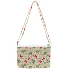 Christmas-paper-scrapbooking-- Double Gusset Crossbody Bag by Amaryn4rt