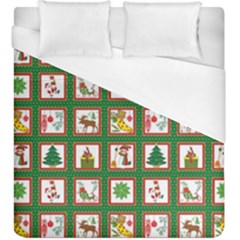 Christmas-paper-christmas-pattern Duvet Cover (king Size) by Amaryn4rt